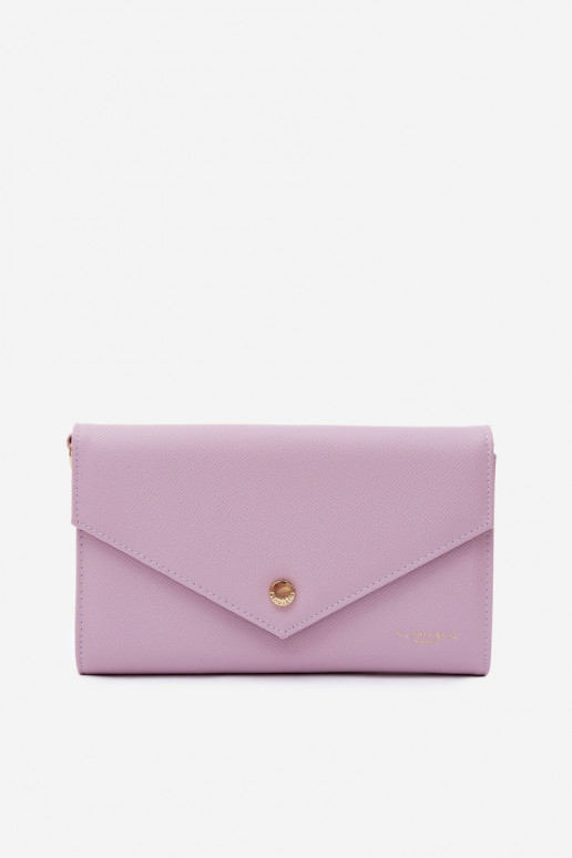 Lila Umschlag-Handtasche mit dekorativen Bändern Pauline