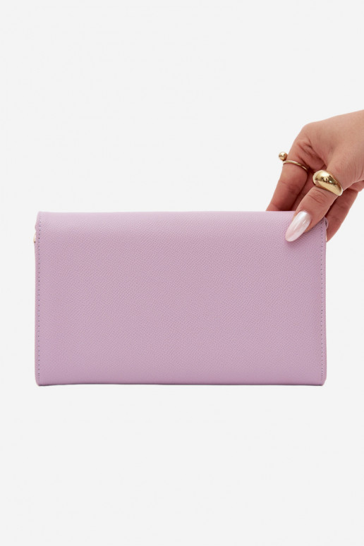 Lila Umschlag-Handtasche mit dekorativen Bändern Pauline