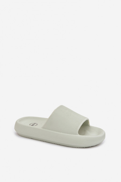 Chaussons légers en mousse pour femmes sur semelle épaisse menthe Querceria