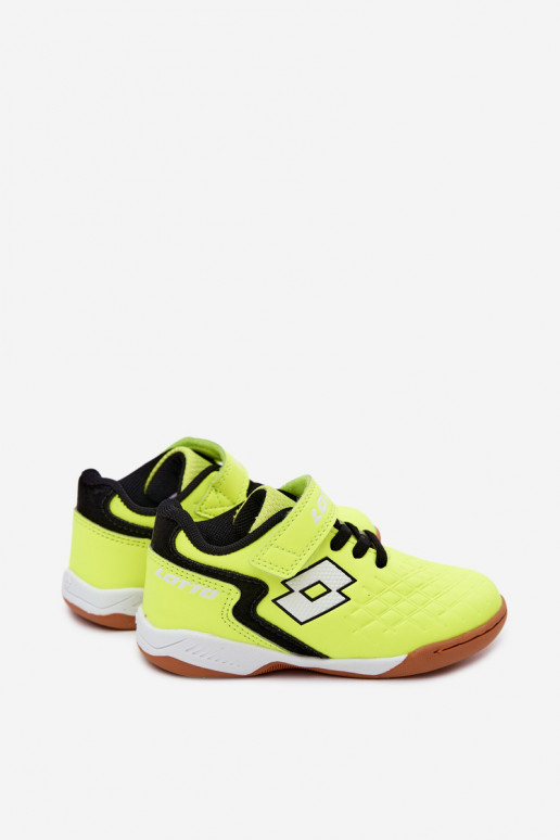 Chaussures pour enfants jaunes néon LOTTO DASHER 2600920