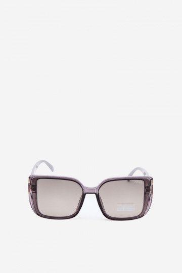 Sonnenbrille mit dekorativen Details in Grau 2
