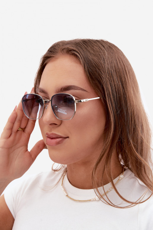 Sonnenbrille mit dünnen Rahmen UV 400 in Blau
