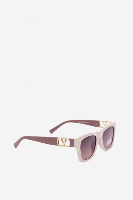 Dames zonnebril met UV-filter in zandkleur