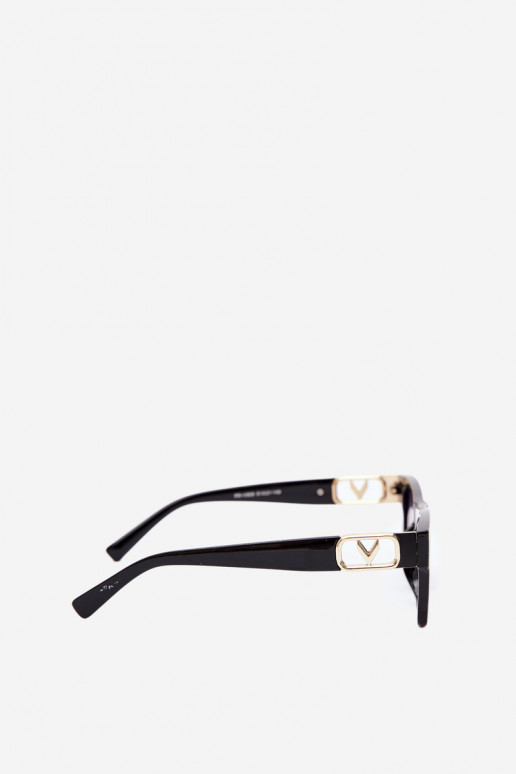 Dames zonnebril met UV-filter in zwart