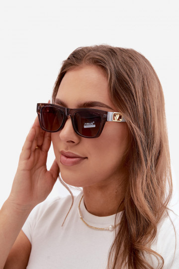 Dames zonnebril met UV-filter in grijs