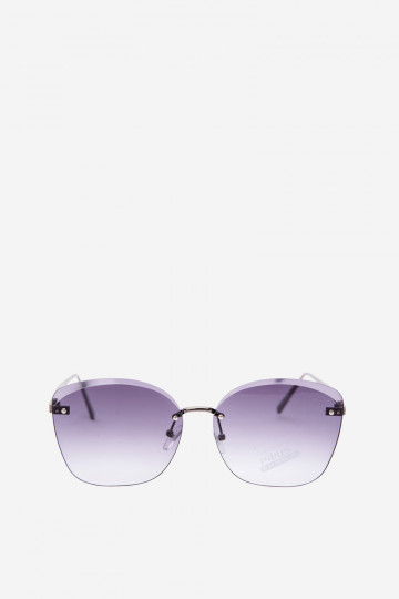 Lunettes de soleil sans monture avec filtre UV 400 en couleur noire 2
