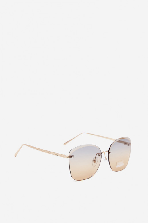 Lunettes de soleil sans monture avec filtre UV 400 en couleur jaune