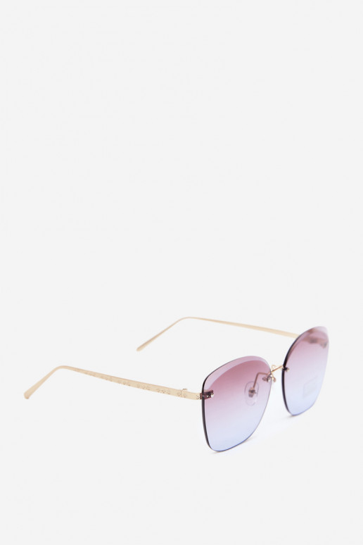 Lunettes de soleil sans monture avec filtre UV 400 couleur violette