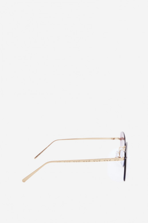 Lunettes de soleil sans monture avec filtre UV 400 couleur violette