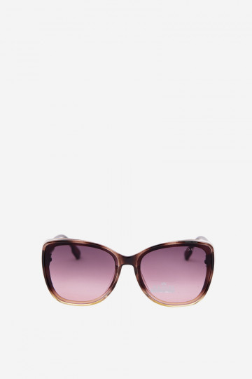 Damen Sonnenbrille im Cat-Eye-Stil braun-gelb 2