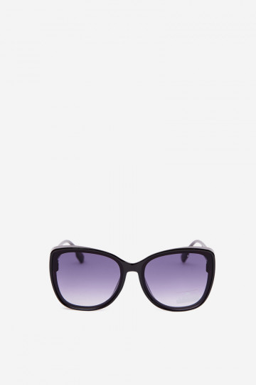 Lunettes de soleil femme style œil de chat noir 2