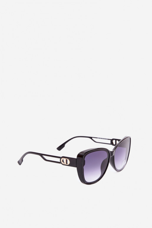 Dames zonnebril in cat-eye stijl zwart
