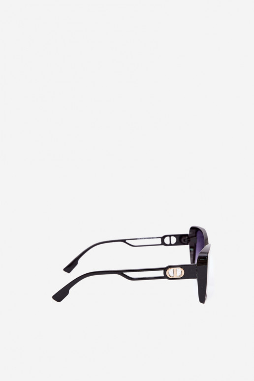 Lunettes de soleil femme style œil de chat noir