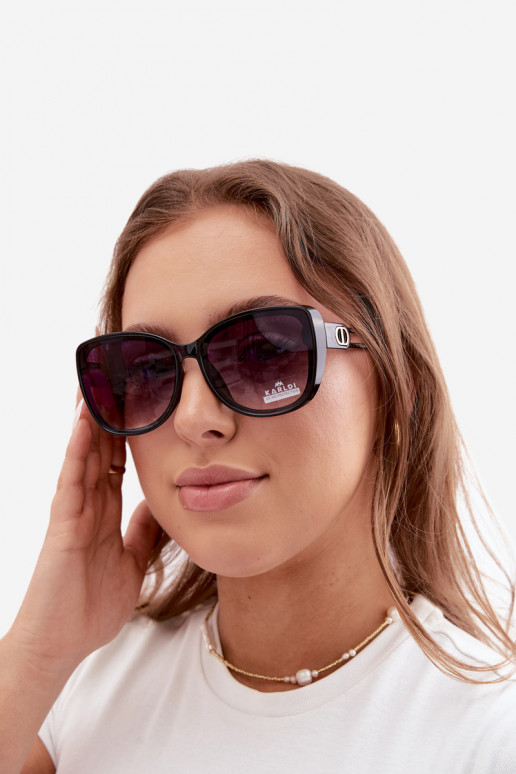 Damen Sonnenbrille im Cat-Eye-Stil schwarz