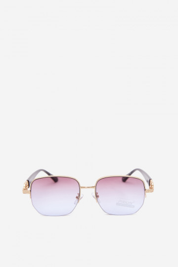 Sonnenbrille mit dünnen Rahmen und UV-Filter, lila 2