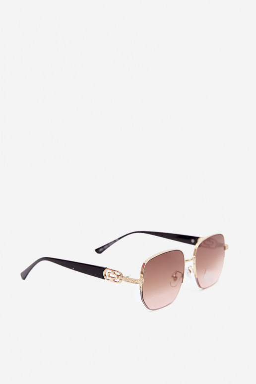 Lunettes de soleil avec monture fine et filtre UV, rose