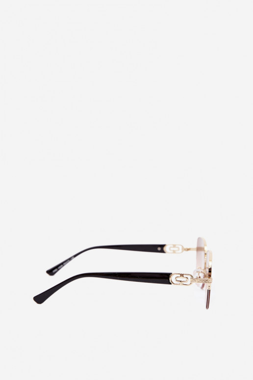 Lunettes de soleil avec monture fine et filtre UV, rose