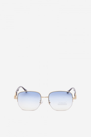 Sonnenbrille mit dünnen Rahmen und UV-Filter, blau 2