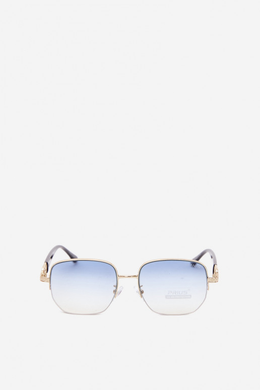 Lunettes de soleil avec monture fine et filtre UV, bleu