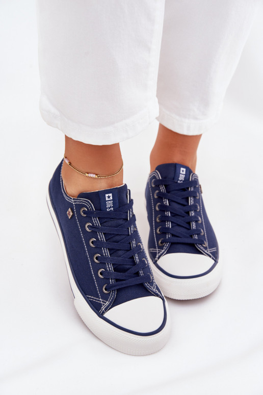 Donkerblauwe casual schoenen Big Star DD274A235