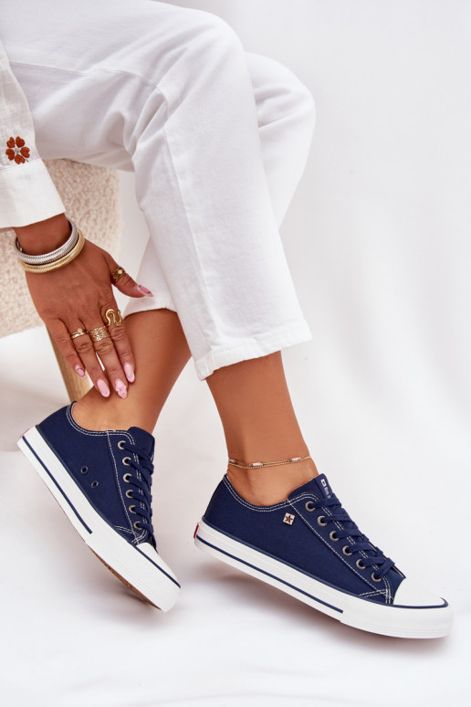 Donkerblauwe casual schoenen Big Star DD274A235