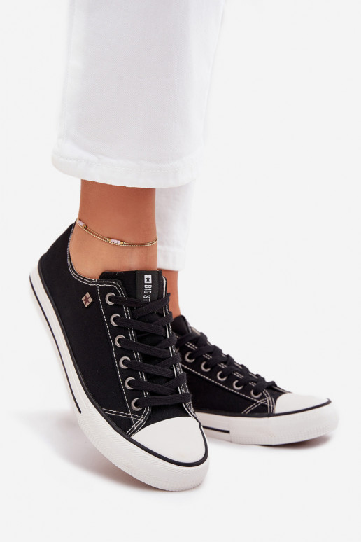 Schwarze Freizeitschuhe Big Star DD274A236