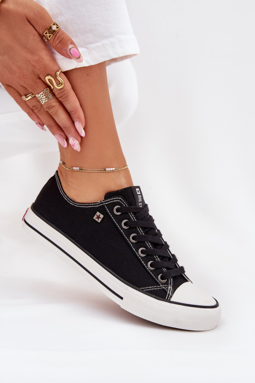 Schwarze Freizeitschuhe Big Star DD274A236