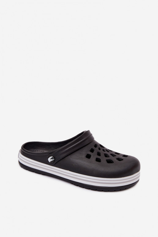 Schwarze Herren leichte Clogs MileĮay