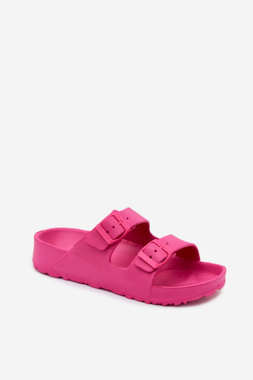 Rosa Damen leichte Clogs mit Schnallen Calico