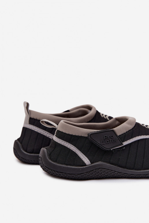 Chaussures pour femmes noires avec fermetures adhésives PROINATER PRO-26-48-114L