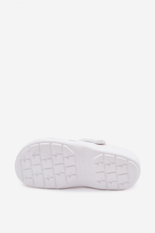 Witte dames lichte klompen LEMIGO 806