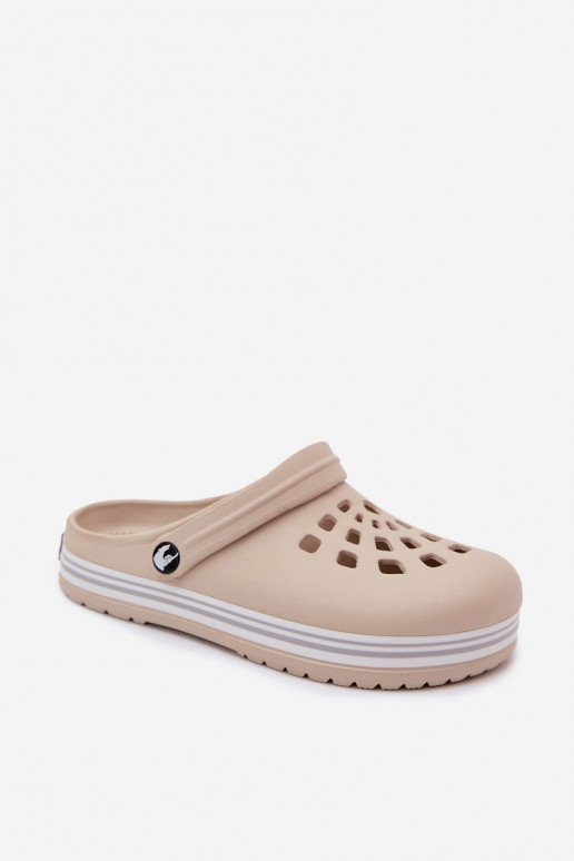 Dames lichte zandkleurige slippers Ashby