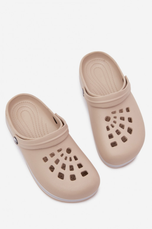 Dames lichte zandkleurige slippers Ashby