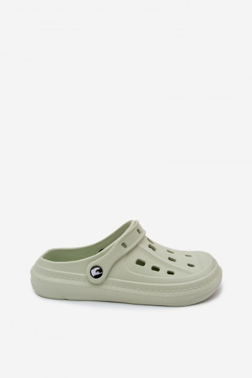 Herren leichte pastellgrüne Slipper Route 2