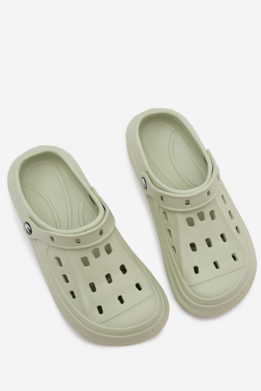 Sandales légères pour hommes vert pastel Route