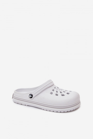 Dames lichte witte slippers Ashby