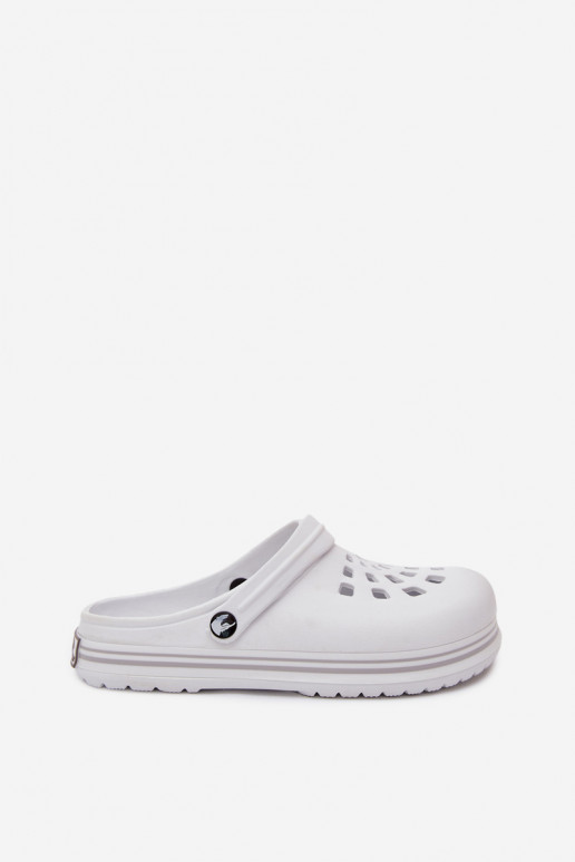 Dames lichte witte slippers Ashby