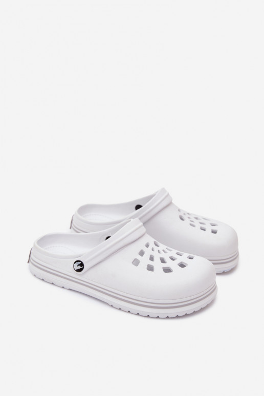 Dames lichte witte slippers Ashby