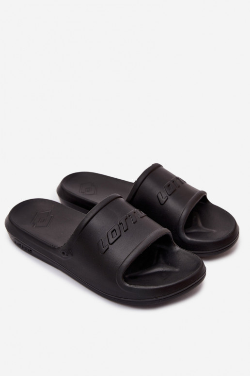 Herren leichte schwarze Slipper Lotto 2400521U SPLISH OC