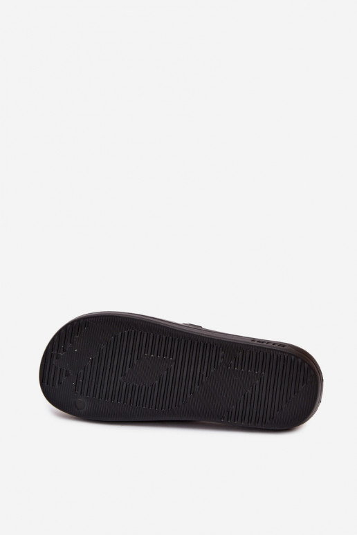 Heren lichte zwarte slippers Lotto 2400521U SPLISH OC