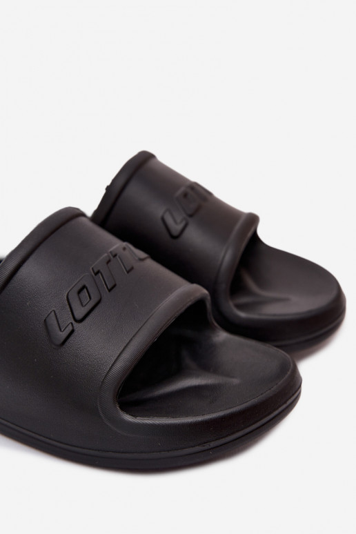 Herren leichte schwarze Slipper Lotto 2400521U SPLISH OC