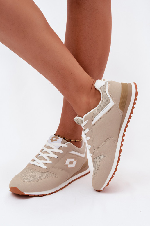 Dames zandkleurige sneakers LOTTO 2401850U EPICAN
