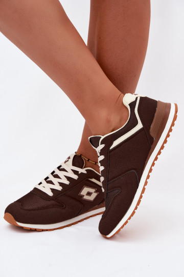 Damen schokoladenfarbene Sneakers LOTTO 2401850U EPICAN