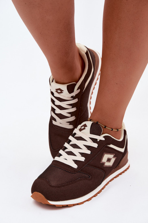 Dames chocoladekleurige sneakers LOTTO 2401850U EPICAN
