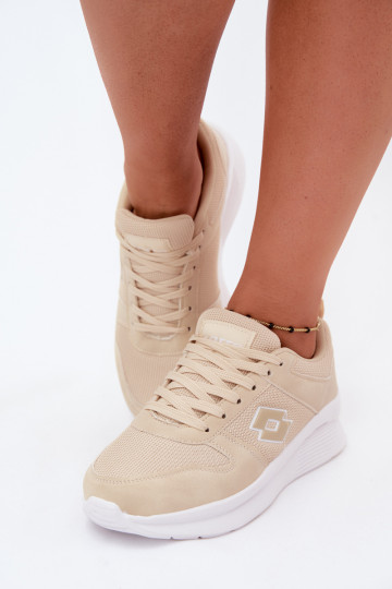 Dames zandkleurige sportschoenen LOTTO 2401650U SOBRIO