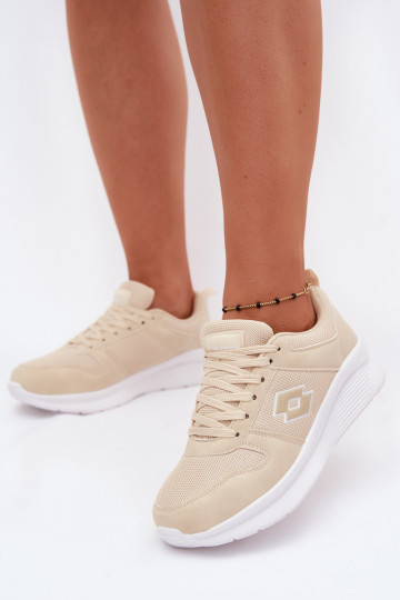 Dames zandkleurige sportschoenen LOTTO 2401650U SOBRIO 2