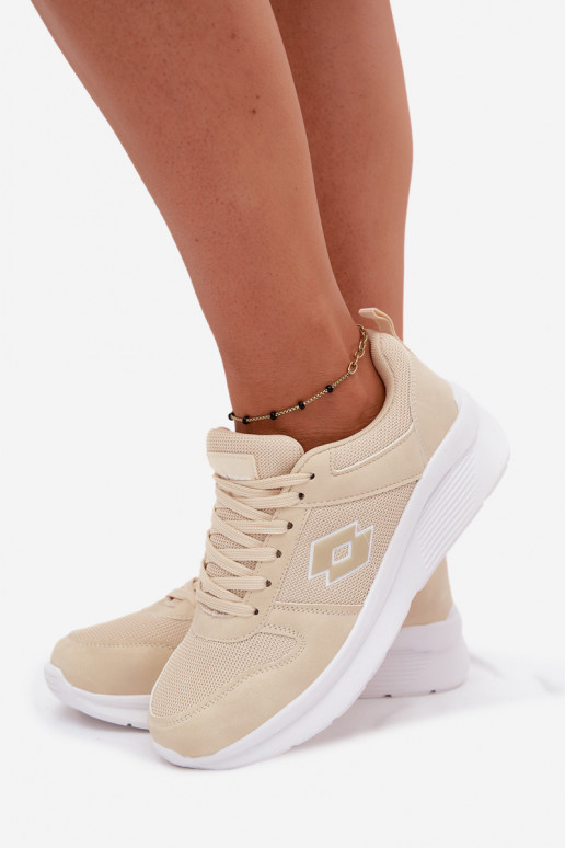 Dames zandkleurige sportschoenen LOTTO 2401650U SOBRIO