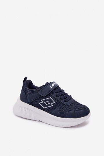 Kindersneakers met klittenband LOTTO SOBRIO 2601570K donkerblauw