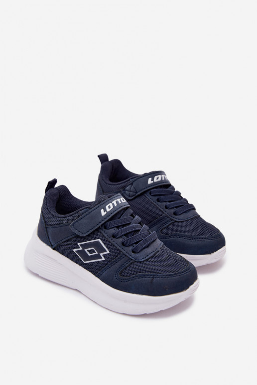 Kinder Sneakers mit Klettverschluss LOTTO SOBRIO 2601570K dunkelblau