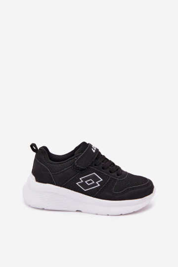 Kindersneakers met klittenband LOTTO SOBRIO 2601570K zwart 2